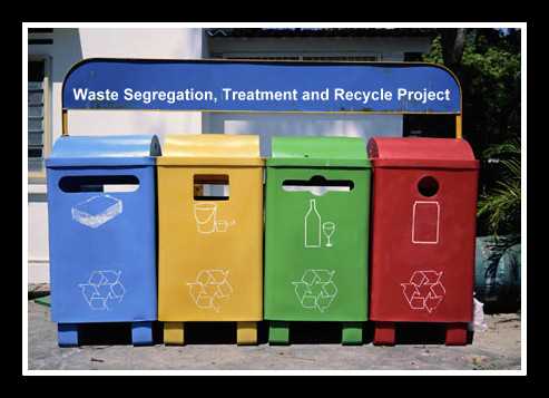 Waste segregation and waste disposal