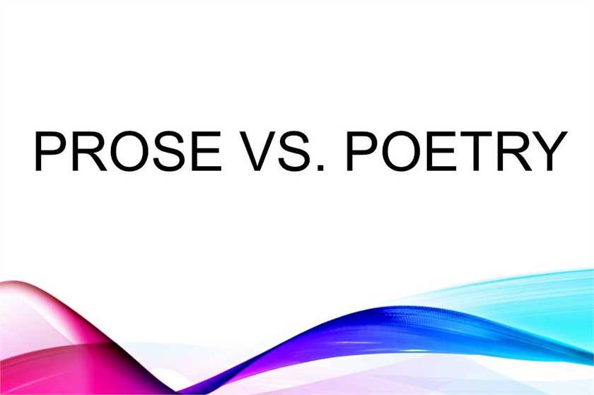 Difference between free verse and prose