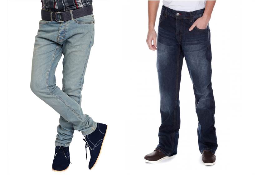 Narrow bottom jeans Vs Broad bottom jeans