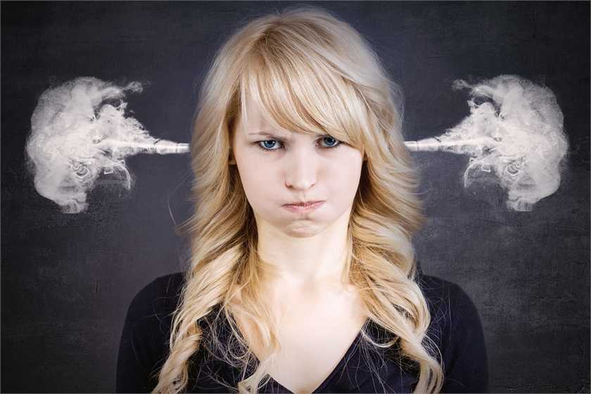 What are the physical effects of getting angry?