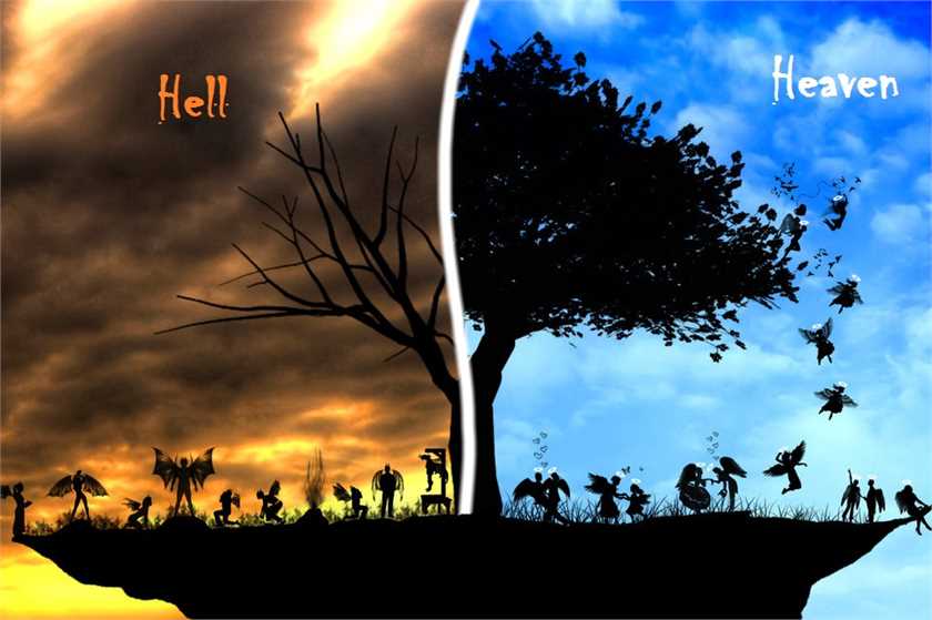 Do you think heaven and hell exist?