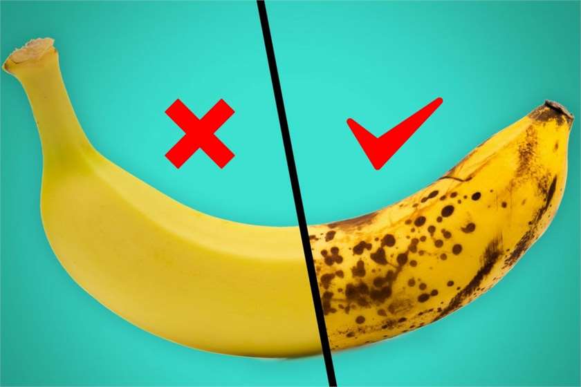 Health benefits of black spotted bananas