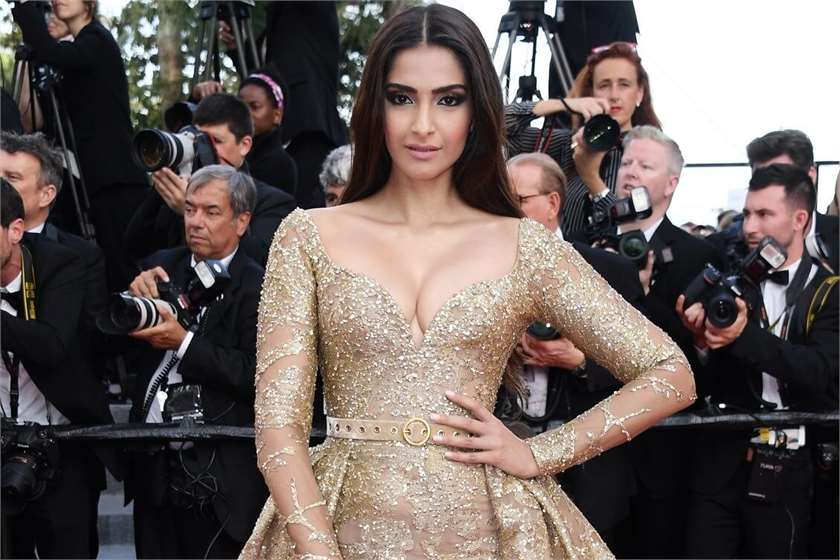 Sonam Kapoor Turned Golden Goddess At Cannes